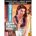 Grand Theft Auto V and Criminal Enterprise Starter Pack and Great White Shark Card Bundle - PC - Rockstar Social