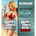 Grand Theft Auto V GTA + Megalodon Shark Cash Card - PC - Rockstar Social
